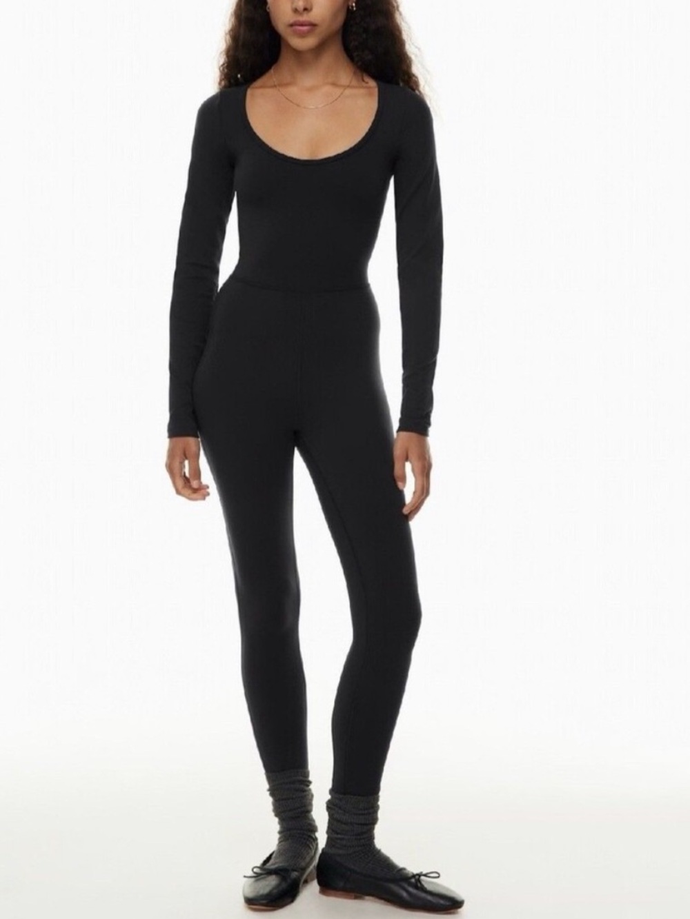 Aritzia Wilifred Free Black Scoop neck one piece- small